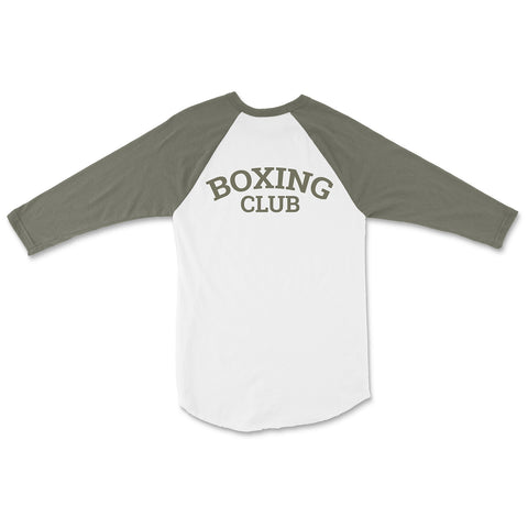 Boxing Club Graphic Baseball Tee - Grey